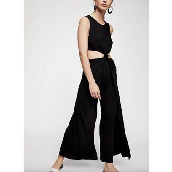 Free People FP Beach Tamarama Maxi Black Romper Jumper Jumpsuit, Size Small - Picture 1 of 10